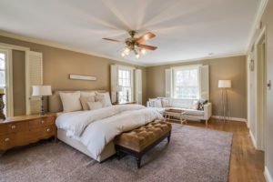 Bedroom photographed for a real estate listing for an agent in Wichita Falls, TX