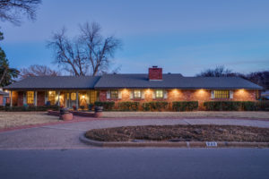 Twilight real estate listing exterior image of a home in Wichita Falls, TX