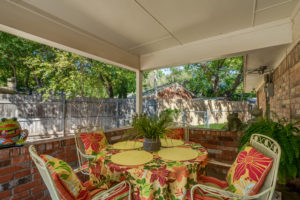 A photograph of a patio in Wichita Falls, TX for a real estate listing