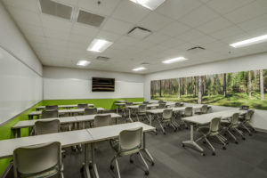 Commercial photo of classroom at the United Regional EHR Building in Wichita Falls, TX