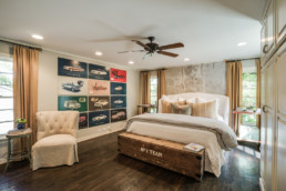 Interior image of a master bedroom at a FSBO, for sale by homeowner, real estate listing in Wichita Falls, TX