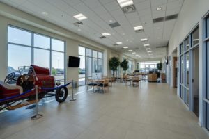 Interior photograph of a dealership shot for a local architecture firm in Wichita Falls, TX